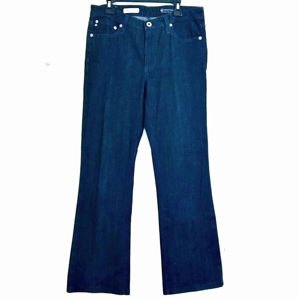 Adriano Goldschmied AG Mid-Rise Angel Boot Cut Leg Jeans Size 28 Dark Blue Denim
